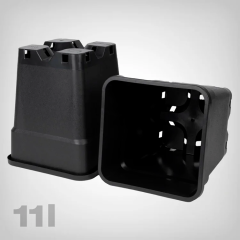 Горшок квадратный пластиковый 11л 