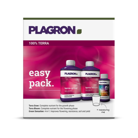 Plagron Easy Pack 100% TERRA комплект удобрений для грунта