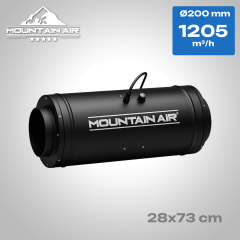 Тихий (безшумний) вентилятор MountainAir EC 200мм - 1205м³/год з регулюванням Тихий (безшумний) вентилятор MountainAir EC 200мм - 1205м³/год з регулюванням