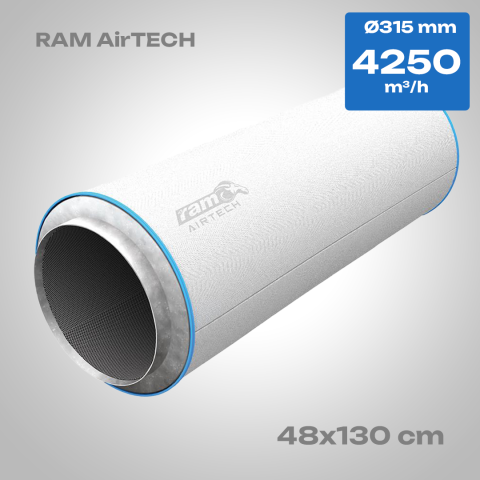 Фильтр угольный для гроубокса RAM AirTECH HEAVY 315мм 4250м³/ч