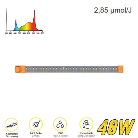 Led лампа для рослин Cosmorrow 40w PPE 2.85 L70cm FULL SPECTRUM