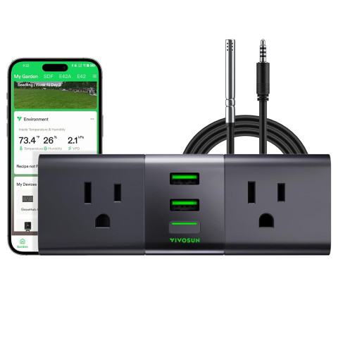 Контроллер микроклимата VIVOSUN GrowHub A22 Controller с датчиком температуры и влажности Контроллер микроклимата VIVOSUN GrowHub A22 Controller с датчиком температуры и влажности