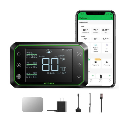 Контроллер VIVOSUN GrowHub E42A с Wi-Fi для гроубокса