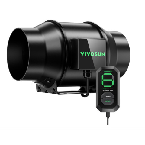 EC-вентилятор для гроубокса VIVOSUN AeroZesh G6 660 м³/час (150мм) с контроллером E12